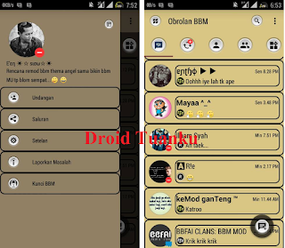 BBM Mod Soft Brown Clone Kumpulan BBM2 (Dual BBM) Android Versi Terbaru