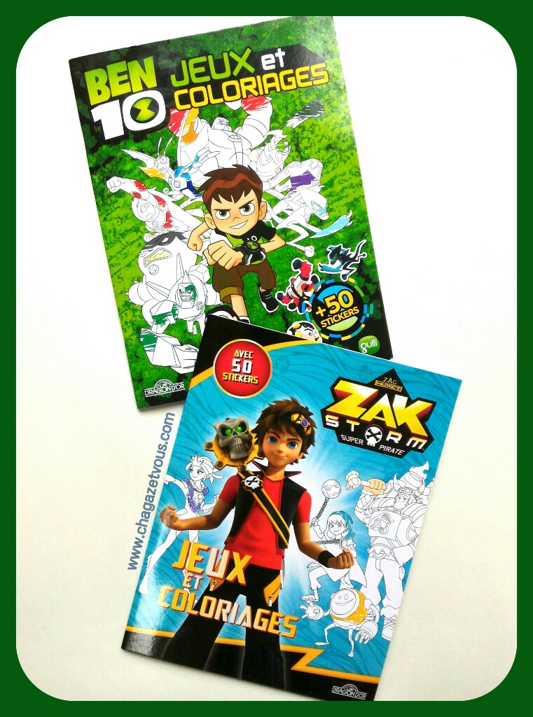 Chagaz Et Vous Des Jeux Et Des Coloriages Pour Mon Garcon Avec Ldo Les Livres Du Dragon D Or Ben 10 Zak Storm