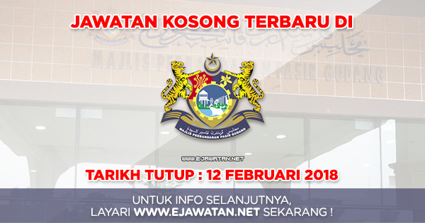 jawatan kosong Majlis Perbandaran Pasir Gudang (MPPG) 2018