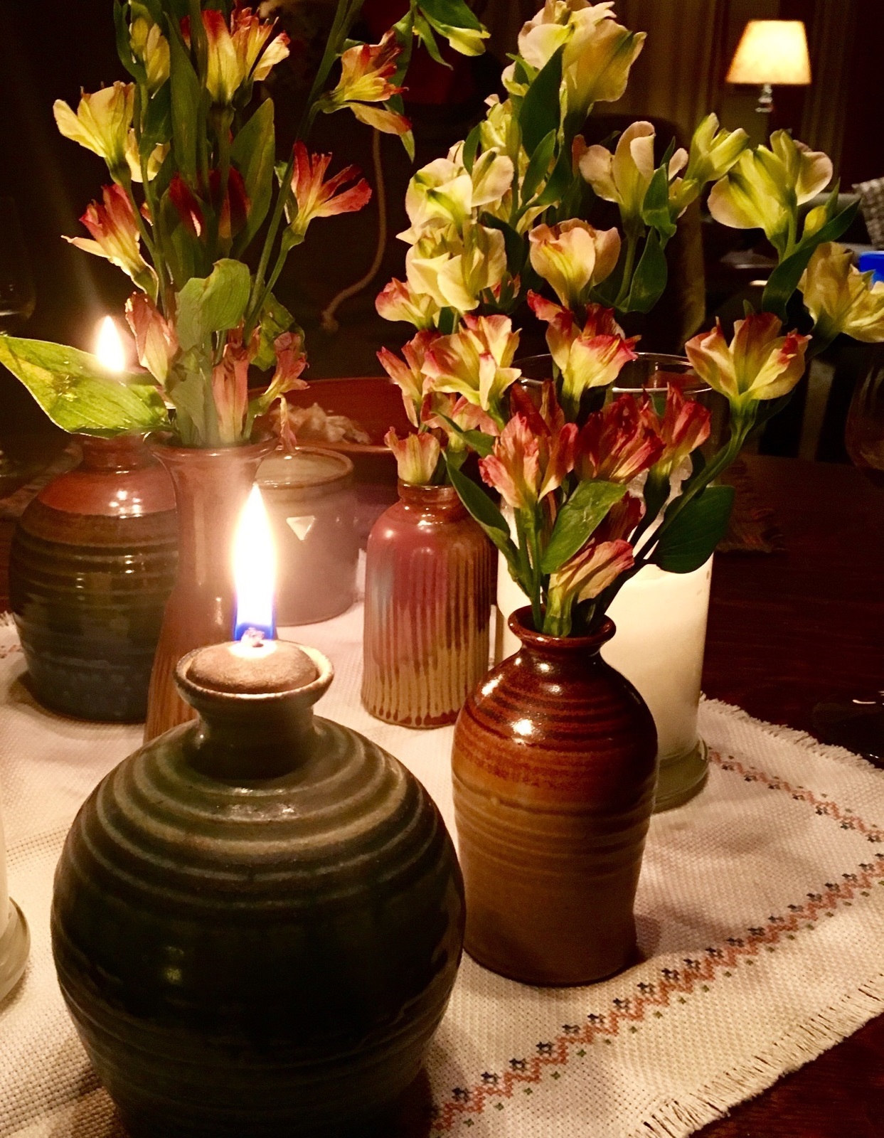 JIM FINEMAN VASES, VOTIVE and OIL CANDLES