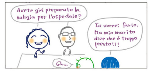 Avete gia’ preparato la valigia per l’ospedale? Io vorrei farlo. Ma mio marito dice che e’ troppo presto!!! Gh…