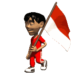 DP BBM Bendera Indonesia Bergerak Merah Putih Kochie Frog