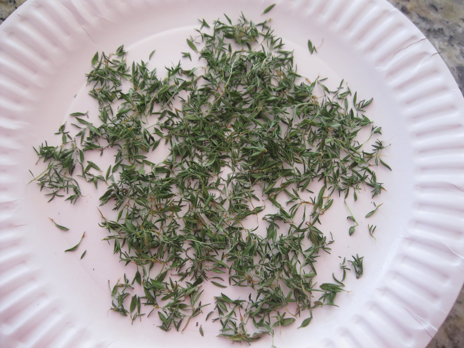 How to dry fresh thyme... Pandora's Box