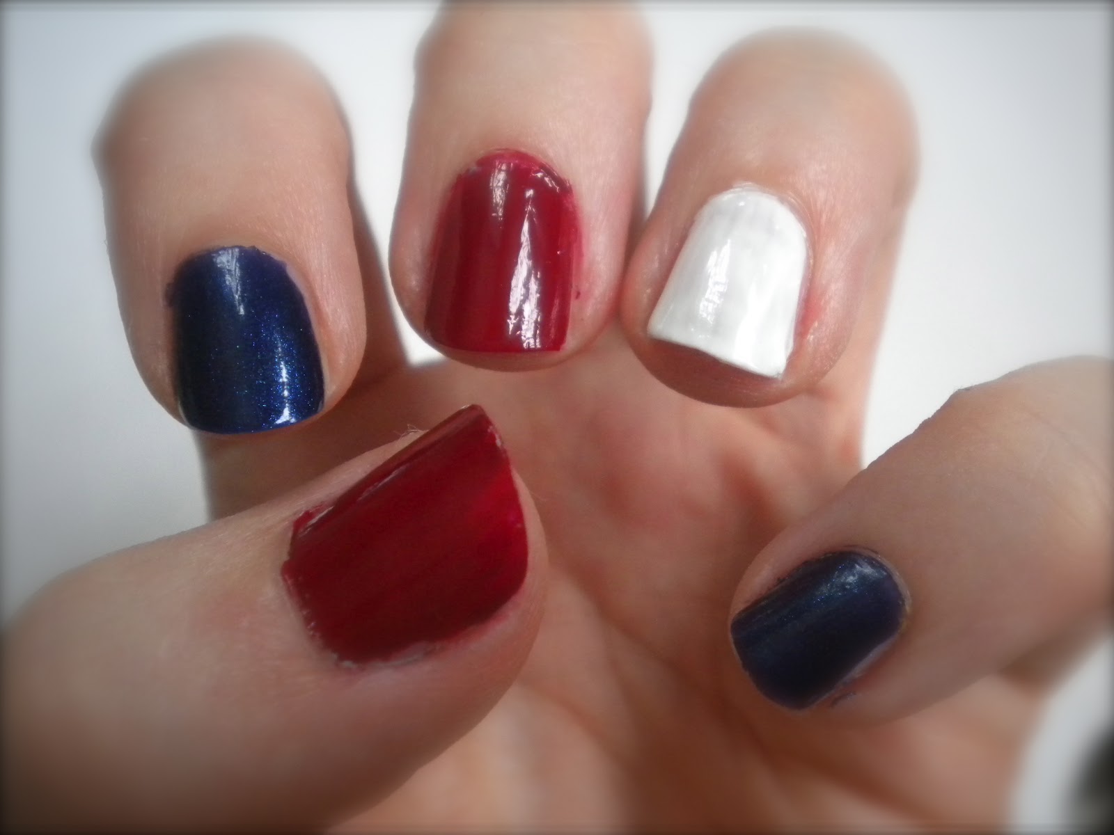 1. Red, White, and Blue Patriotic Nail Design for Short Nails - wide 10