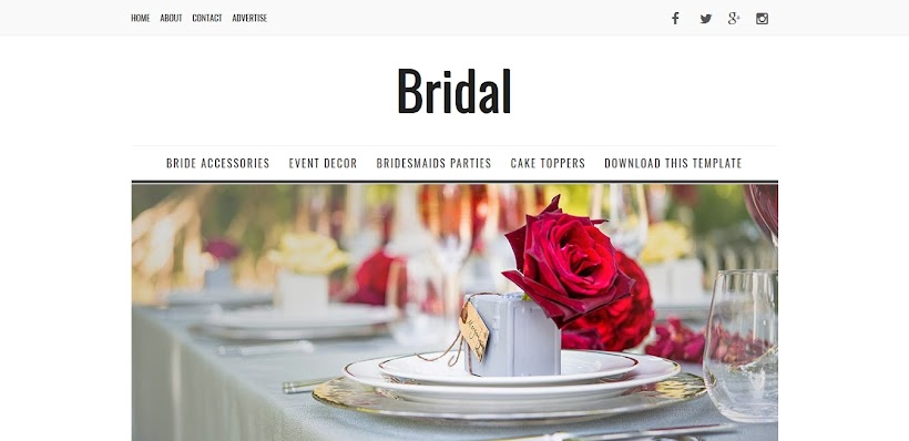 Bridal Free Blogger Template