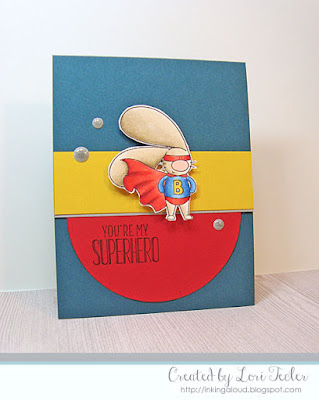 You're My Superhero card-designed by Lori Tecler/Inking Aloud-stamps from The Cat's Pajamas