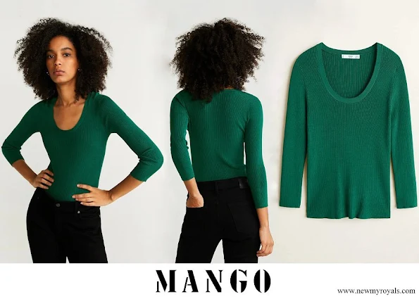 Kate Middleton wore Mango Ribbed knit sweater
