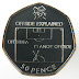 Offside explained on 50 pence coin
