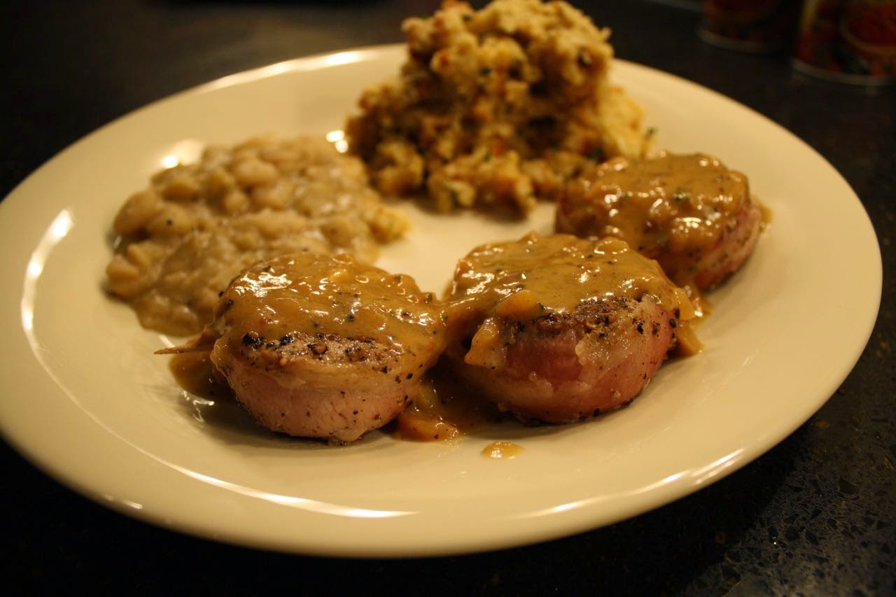 The Roediger House Meal No. 1232 BaconWrapped Pork Filet Mignons