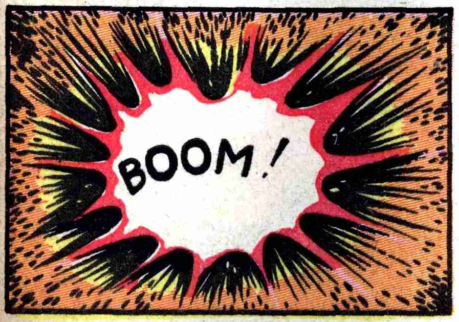 Boom! comic book sound effect