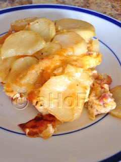 Cheese, Scalloped Potatoes, Ham, casserole, side dish