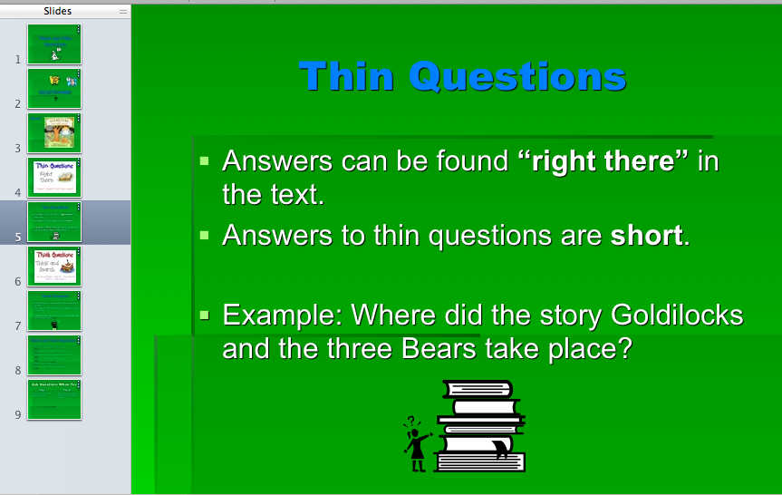 Creative Connections in the Classroom Thin and Thick Questions