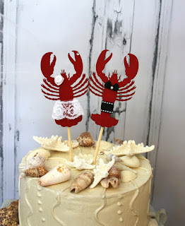 lobster ocean wedding cake topper lobster ocean wedding cake topper