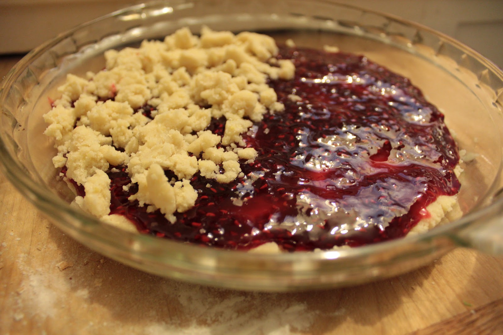 m & c Raspberry Jam Crumble