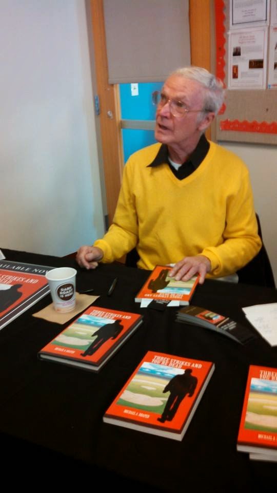Mike at book signing