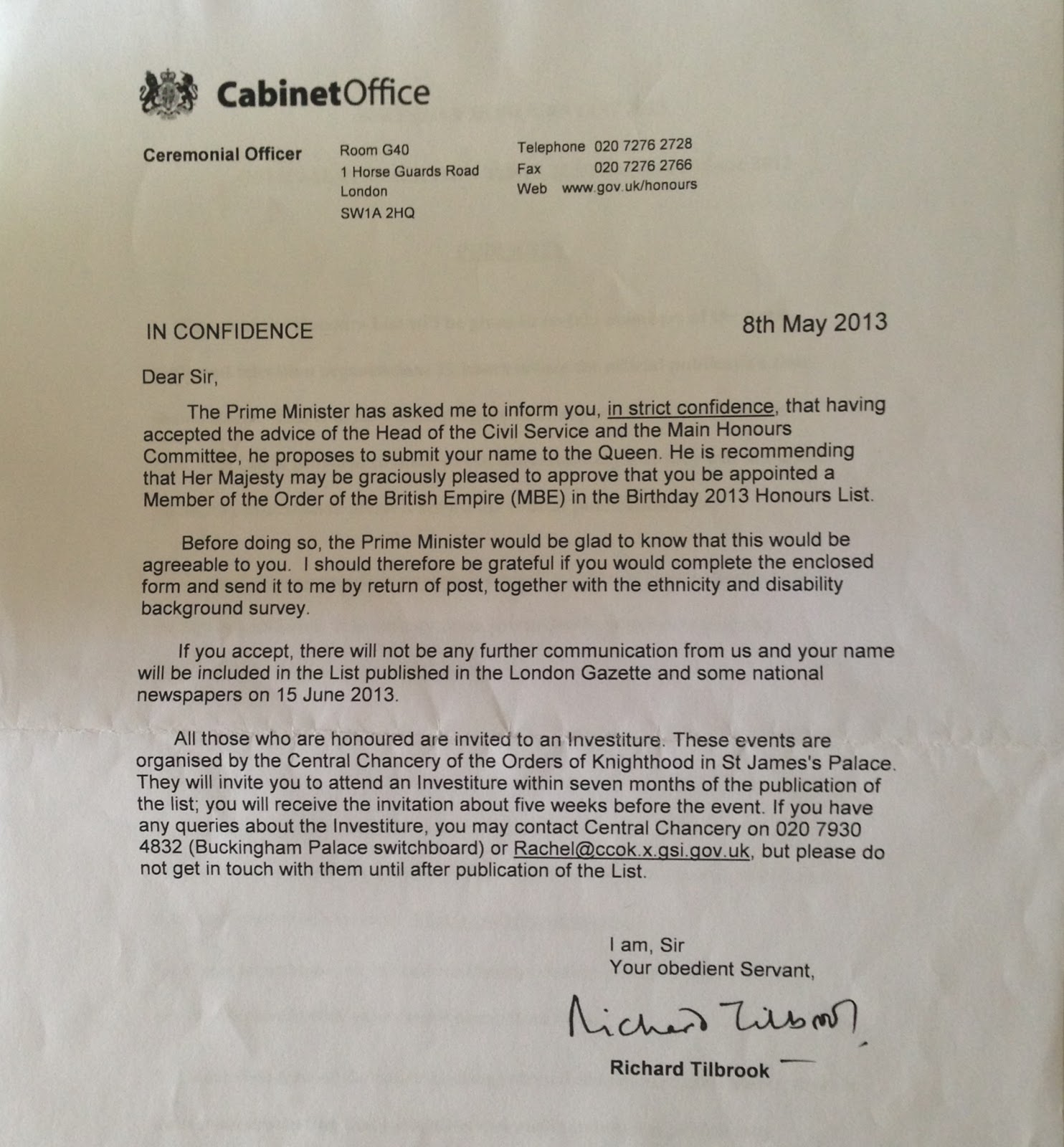 Trackspeed 1 - News: COACH JOHN POWELL RECEIVES THE MBE