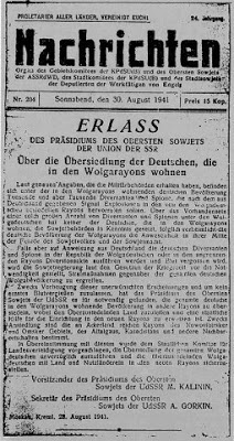 Decree ordering the incarceration of Volga Germans in Siberia, 28 August 1941 worldwartwo.filminspector.com