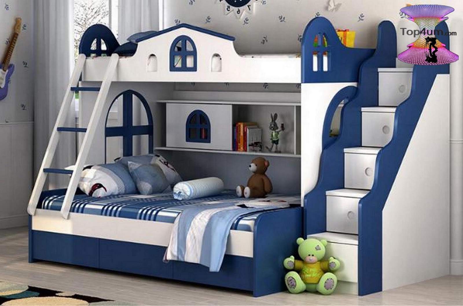 اشيك ديكورات غرف نوم اطفال اولاد وبنات مشتركة👧🏻🧑🏻 cool shared kids room