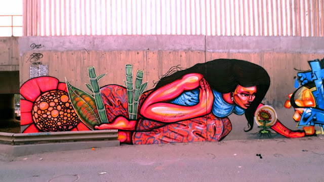 New Street Art Pieces by Peruvian Duo Entes Y Pesimo on the streets of Lima in Peru. 2