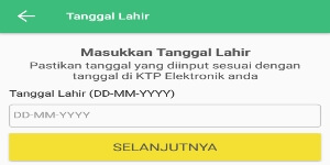 Masukkan tanggal lahir Masukkan tanggal lahir