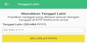 mengisi tanggal lahir mengisi tanggal lahir