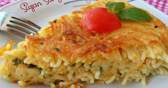 Tavada Makarna Böreği 🍝🍴😋 Resimli Yemek Tarifleri
