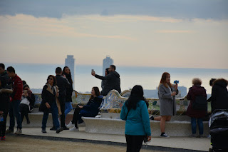 Fotografía de selfie en el Mirador del Parc Guell en Barcelona Fotografia_Barcelona_Abuelohara