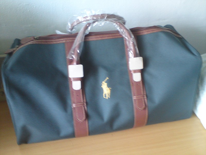 SECRET SOCIETY MY NEW POLO DUFFLE BAG JUST CAME IN