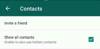 How to show all whatsapp contact