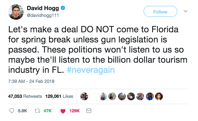 Gun Control Tweet. A very interesting proposition. Hit the Florida lawmakers where it hurts. Thoughts and Prayers. marchmatron.com Gun Control Tweet. A very interesting proposition. Hit the Florida lawmakers where it hurts. Thoughts and Prayers. marchmatron.com