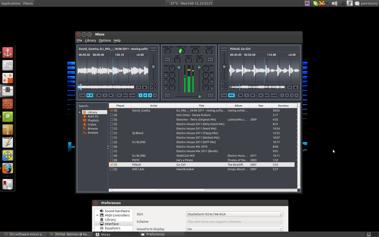 penreturnsbackup DJ software mixxx (Ubuntu)