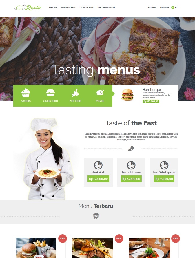 Download Source Code Website Pemesanan Catering Online D Resto Dengan Php Mysql Daesoft Kumpulan Sourche Code Aplikasi Software