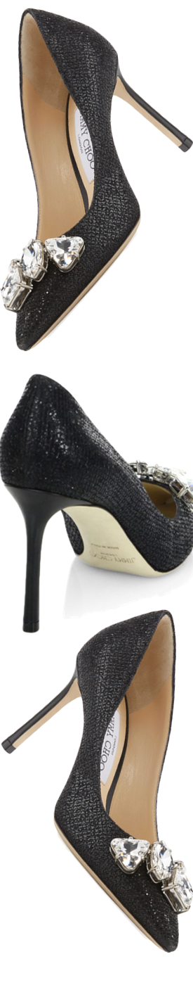 Jimmy Choo Marvel Metallic Crystal-Toe Pump