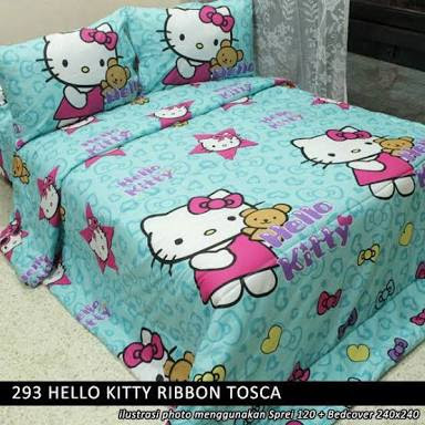 Sprei Hello Kitty Ribbon Tosca Sprei Hello Kitty Ribbon Tosca harga murah
