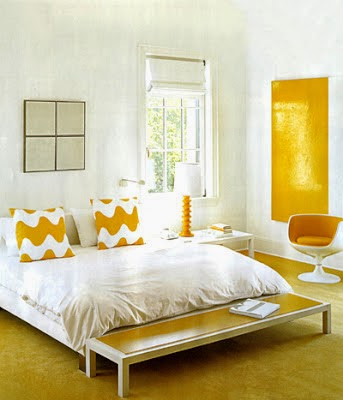 Diseños de dormitorios amarillos - Ideas para decorar dormitorios