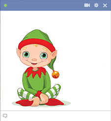 Smiling elf for Facebook