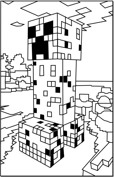 Maternar para sempre: Desenhos de Minecraft para colorir e imprimir