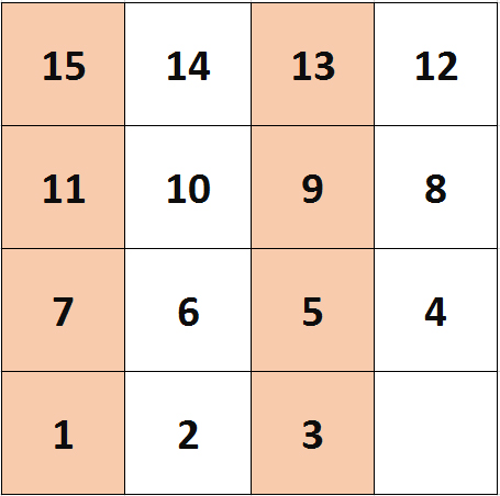 rompecabezas de cuadros deslizables