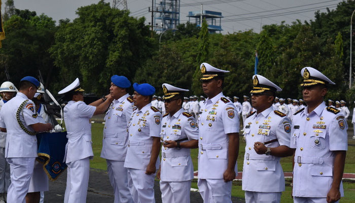 Lima Pejabat Setrategis Lantamal V Surabaya Jalani Mutasi