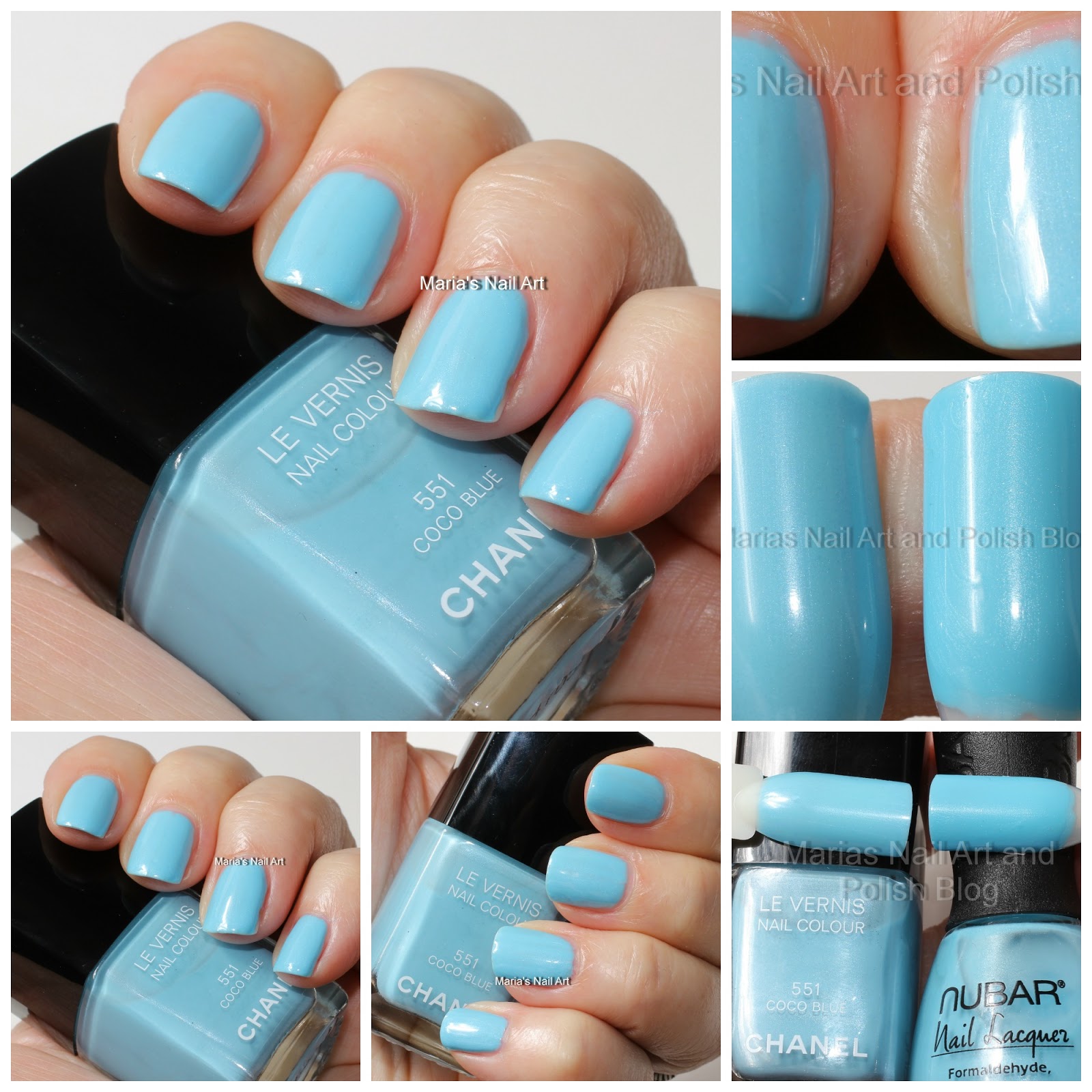 Marias Nail Art Polish Chanel Coco Blue 551 - Les Jeans coll. swatches - Chanel