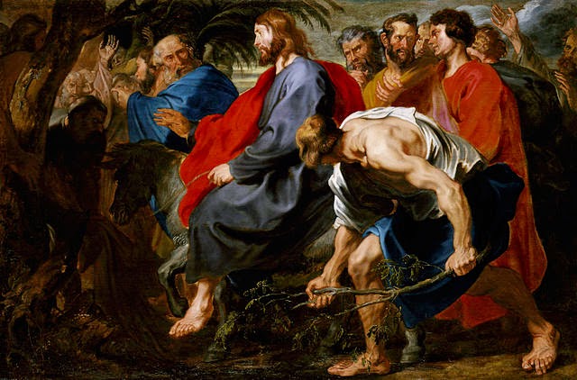 Entrad de Cristo en Jerusalén obra del artista flamenco Anthony van Dick 