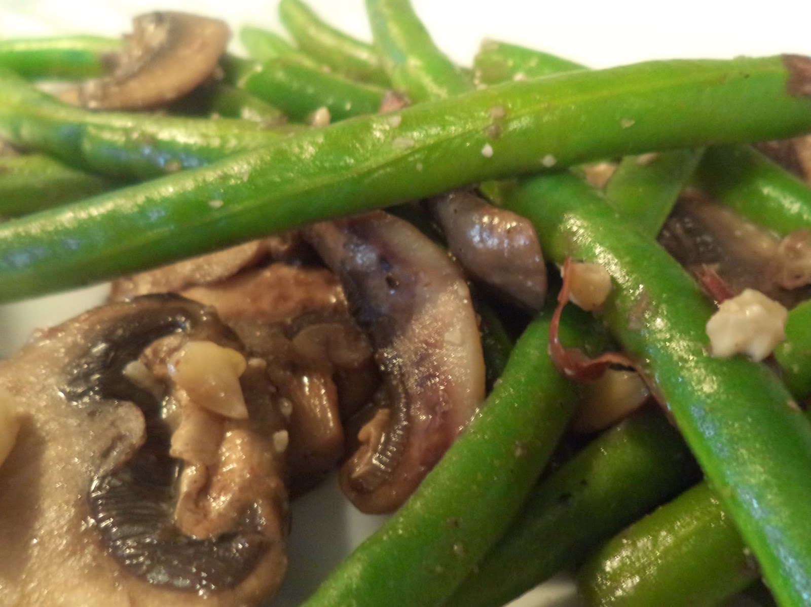 Making Mindfulness Sautéed Green Beans, Mushrooms, & Almonds