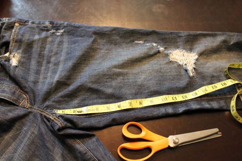 diy cuffed jean shorts DIY Denim Shorts | HelloGlow.co