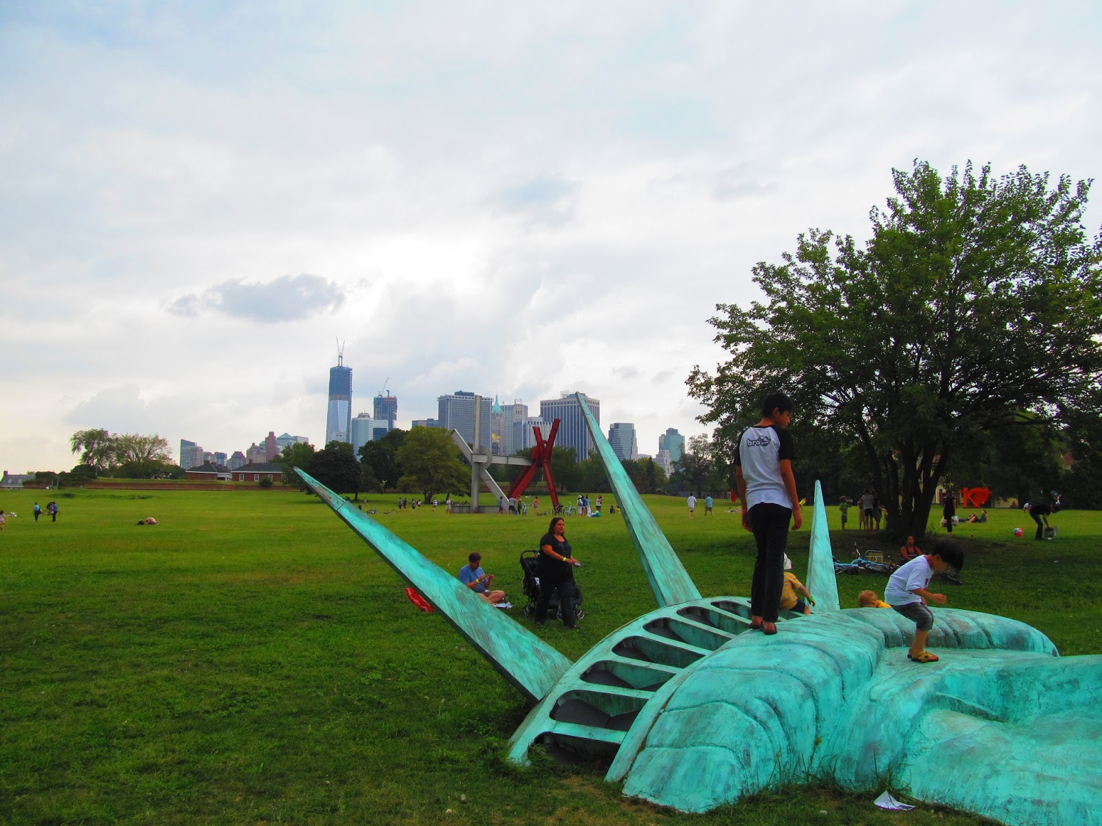 Picture of the Day Fallen Statue of Liberty