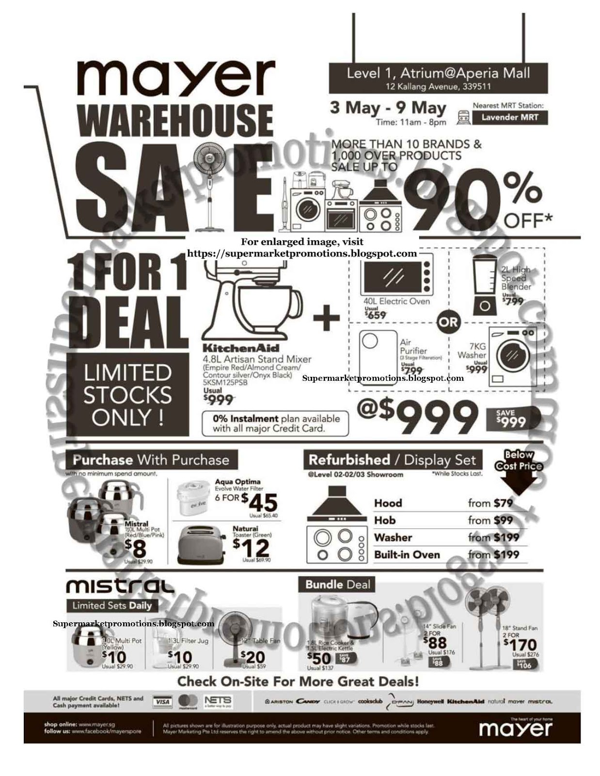 Mayer Warehouse Sale 03 09 May 2018 Supermarket Promotions