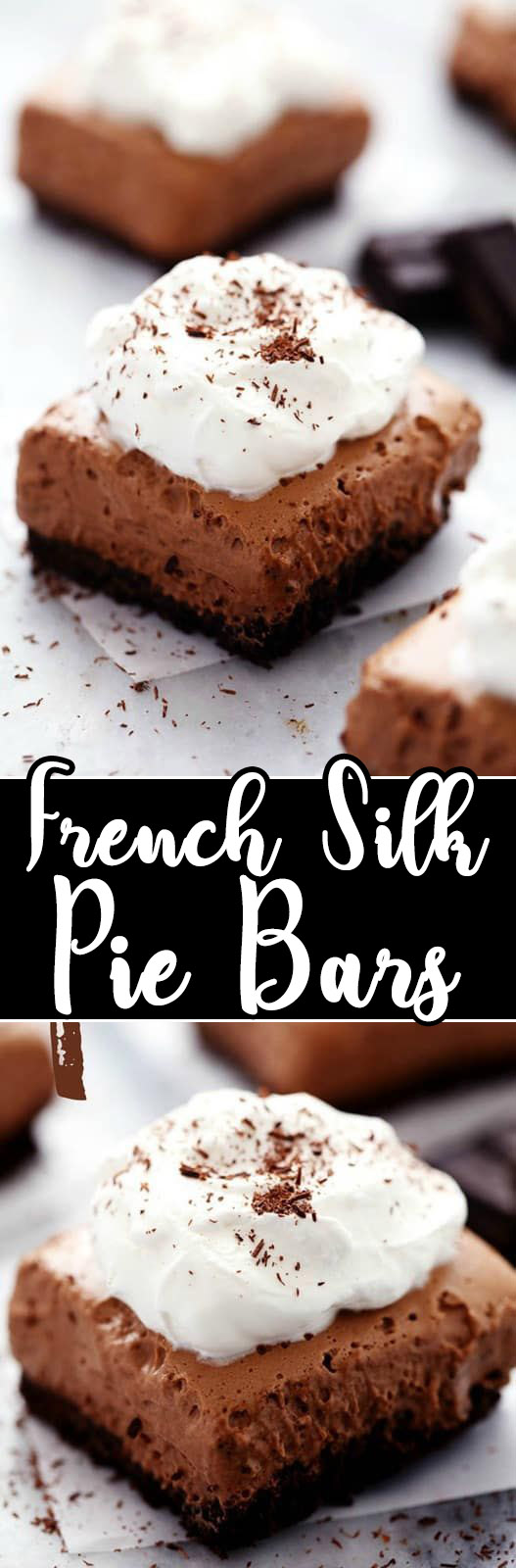 Easy and Quick French Silk Pie Bars Recipe Royale Recipes!