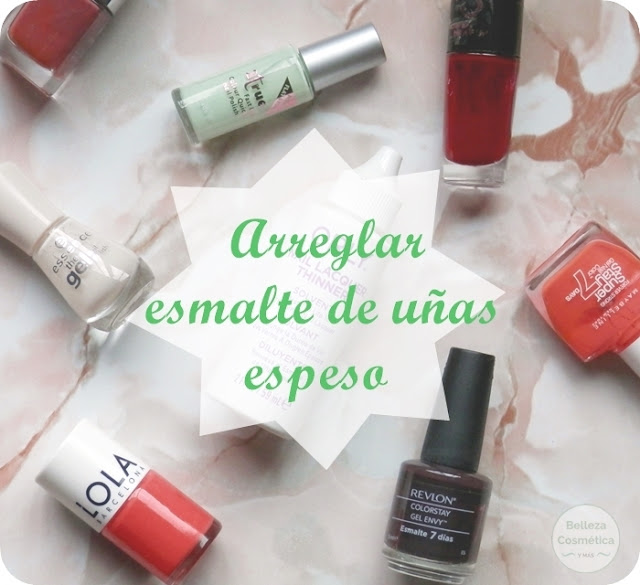 Esmalte de uñas demasiado espeso, ¿cómo arreglarlo"