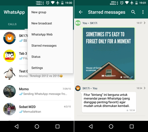 Menandai Pesan Penting WhatsApp dengan Fitur Star