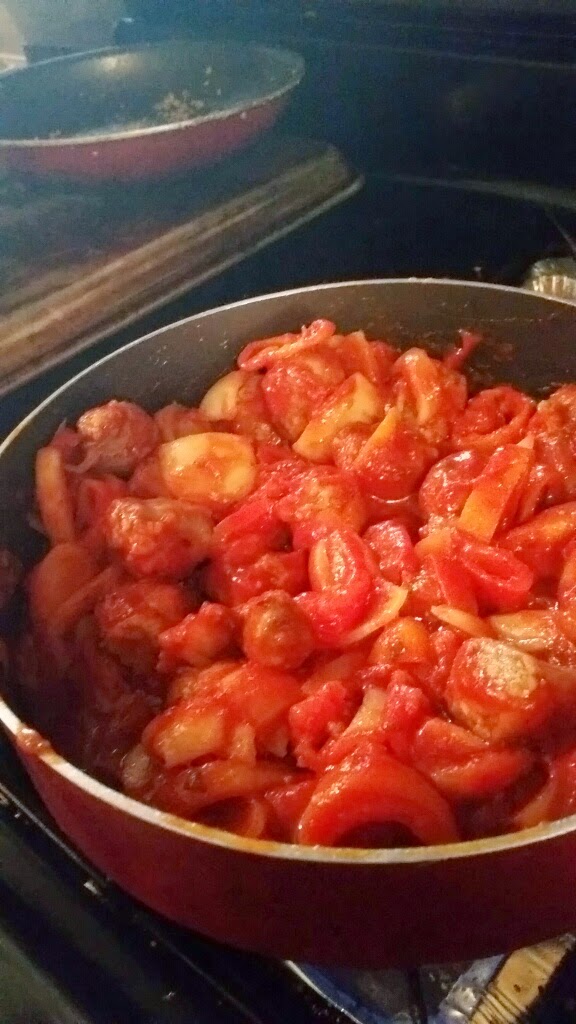 Italian Sausage with Peppers and Onions Casserole ish