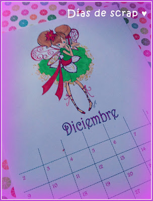 scrap calendario reto mo's challenge diciembre